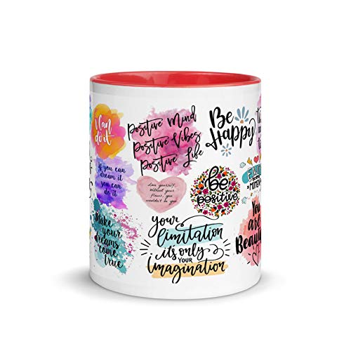 TAJNAN “Dream Big, Be Happy” Inspirational Quote Mug –You are Beautiful Affirmation Mug- 11oz Ceramic Coffee Cup with Positive Affirmations – Motivational Gift for Women, Teens & Friends - Image 3