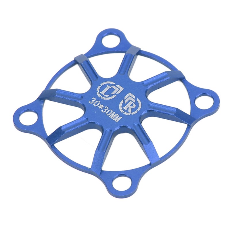 RC Cooling Fan Cover Small Aluminum Alloy Remote Control Car Electric Motor ESC Cooling Fan Cover 30x30mm Dark Blue - Image 4