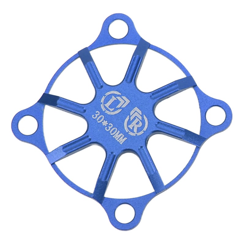 RC Cooling Fan Cover Small Aluminum Alloy Remote Control Car Electric Motor ESC Cooling Fan Cover 30x30mm Dark Blue - Image 2