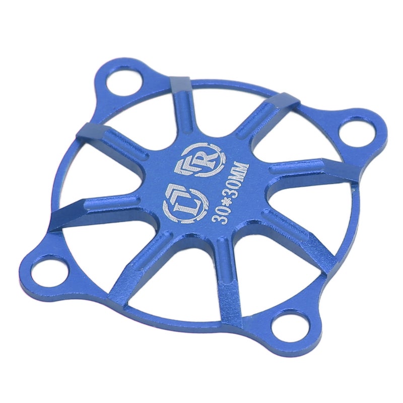 RC Cooling Fan Cover Small Aluminum Alloy Remote Control Car Electric Motor ESC Cooling Fan Cover 30x30mm Dark Blue - Image 3