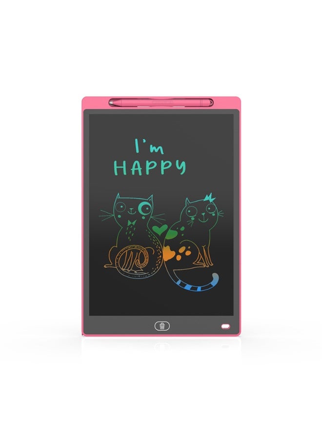 Colorful 12-Inch LCD Writing Tablet for Kids - Educational Toy Gift for Boys and Girls Aged 3-8 - black Electronic Doodle Board and Drawing Pad - Image 1