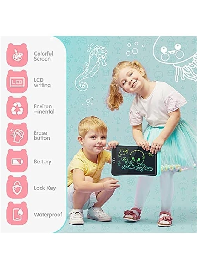 Colorful 12-Inch LCD Writing Tablet for Kids - Educational Toy Gift for Boys and Girls Aged 3-8 - black Electronic Doodle Board and Drawing Pad - Image 3