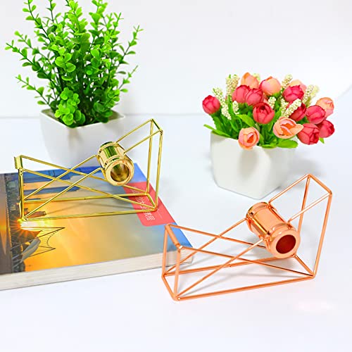 Teensery Metal Wire Tape Dispenser Desktop Tape Holder Tape Cutter for Home School Office Supplies, 1 Piece (Gold) - Image 5