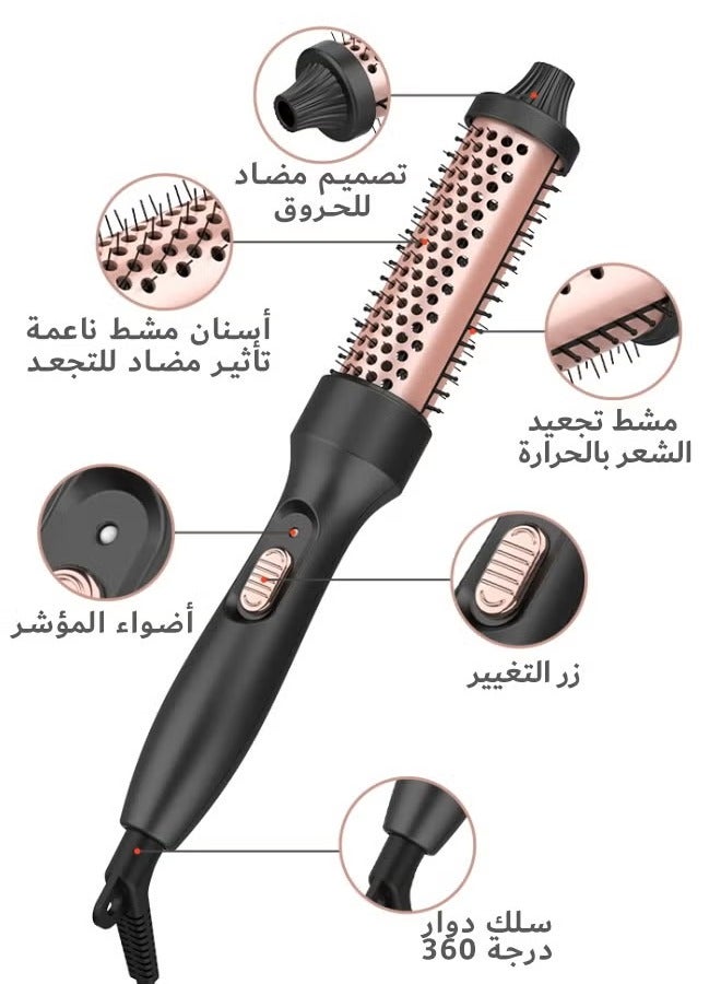 Thermal Brush, 32mm Heated Curling Brush for Perfect straight hair  Voluminous Curls - Dual Voltage, 30s Fast Heating, Ceramic Tourmaline Ionic Technology - Image 3