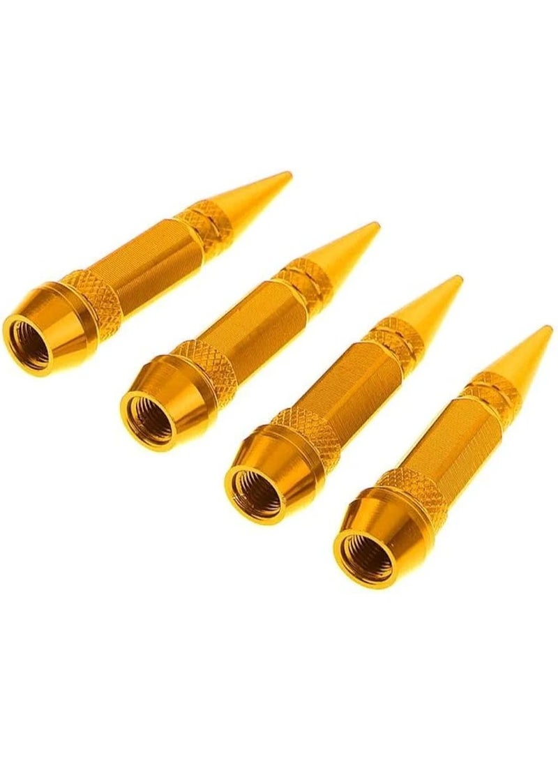 4 PCS - Car Wheel Valve Stem Caps - Multi-Color Aluminum Metal - Tire Air Cover for Cars & Motorcycles - Image 5