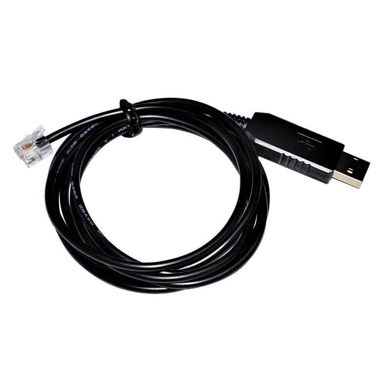 USB to RJ11 6P4C RS232 Serial Programming Configuration Communication Cable(5m,DB9 Female to RJ11) - Image 1