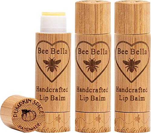 Bee Bella Lip Balm Pumpkin Spice 3 Pack With Beeswax Coconut Oil Jojoba Oil Vitamin E Oil Argan Oil and More for Soft and Smooth Lips LongLasting Moisture Handmade in the USA - Image 2