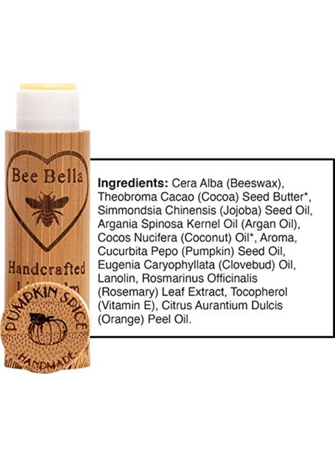 Bee Bella Lip Balm Pumpkin Spice 3 Pack With Beeswax Coconut Oil Jojoba Oil Vitamin E Oil Argan Oil and More for Soft and Smooth Lips LongLasting Moisture Handmade in the USA - Image 4