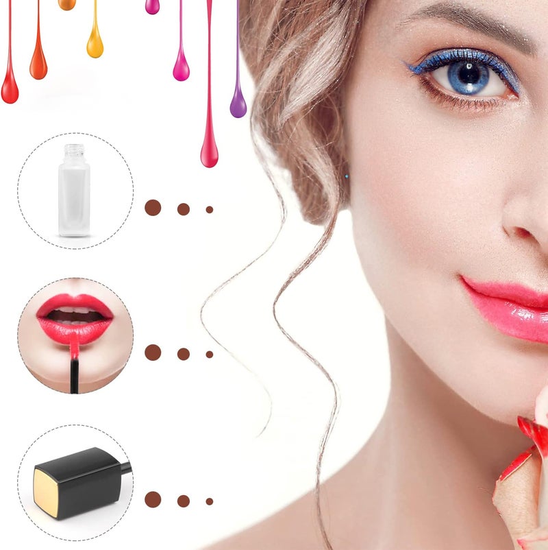 Cositina 5 Pcs 5ml Frosted Glass Lip Gloss Tubes Refillable Square Lip Glaze Tube Vials Mini Lip Balm Bottle Container with Wands & Stoppers for Women Girls DIY Makeup Travel - Image 4