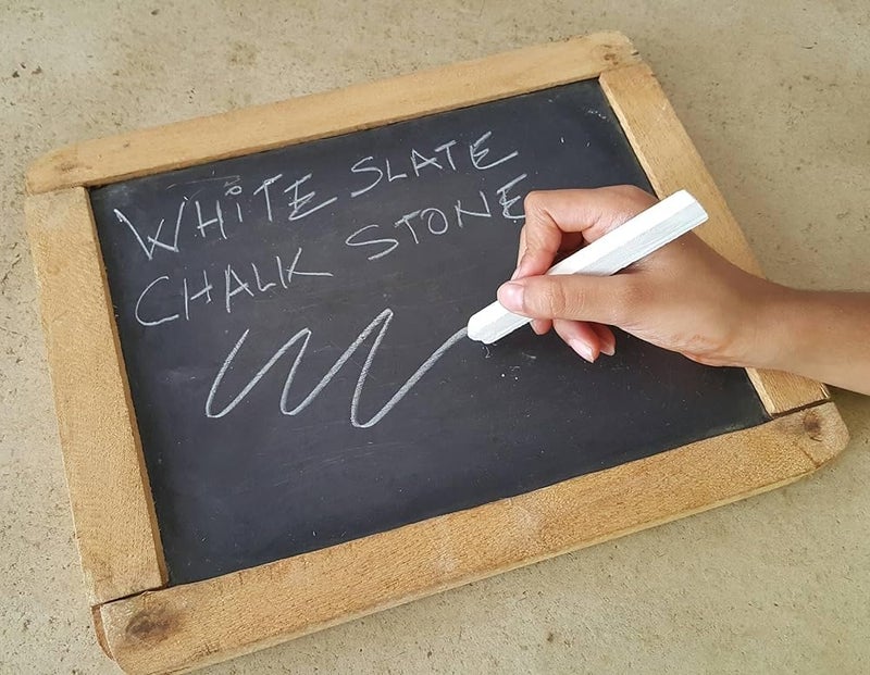 Generic Slate Pencils White Slate pencil slate chalk pack of 2kg - Image 2