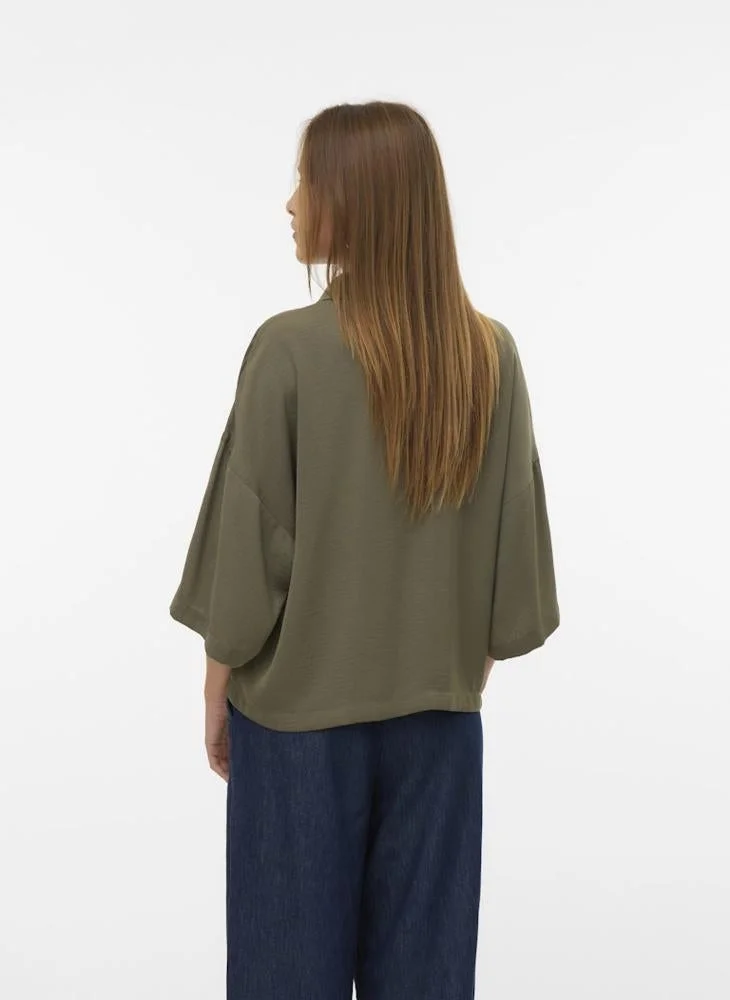 فيرو مودا قميص فيميسلين ثلاثة أرباع