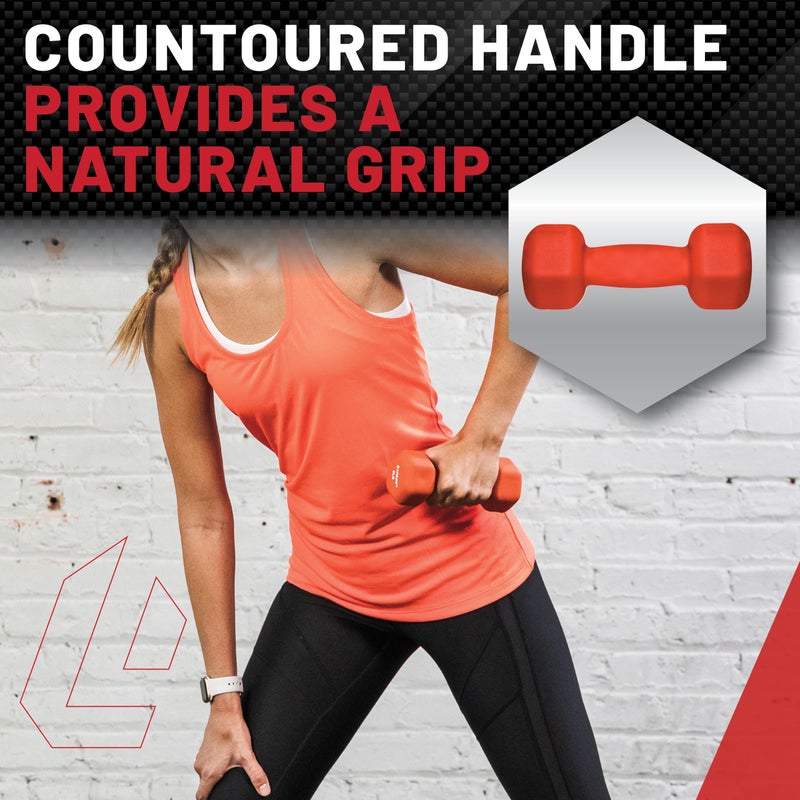 Lifeline Fitness Neoprene Dumbbell Weights â€“ Premium Individual Hand Weights â€“ Multiple Weight Options Available - Image 5