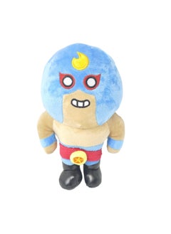25cm Blue Head Crescent Wilderness Game Plush Toy, Game Surrounding Plush Doll Bag Pendant, Doll Soft Plush Toy Boy Girl Birthday Gift