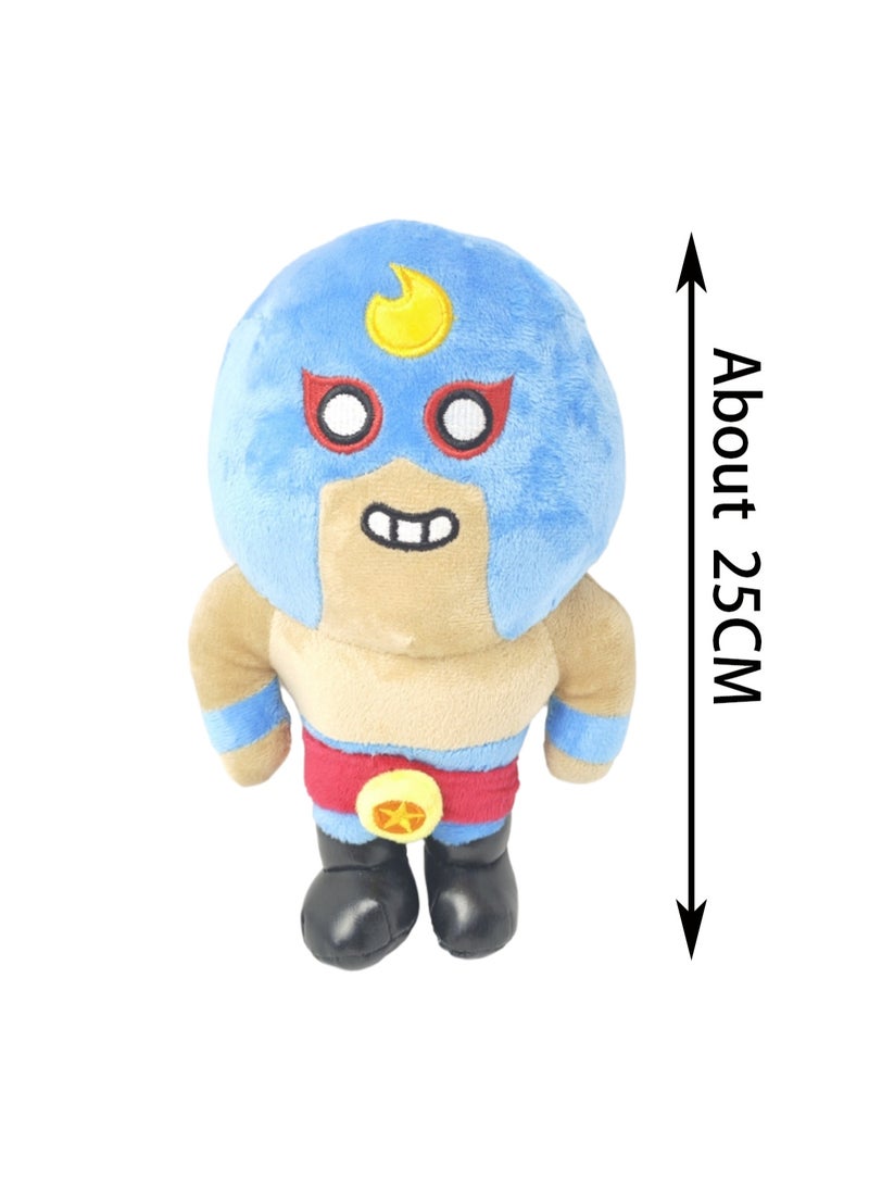 Generic - 25cm Blue Head Crescent Wilderness Game Plush Toy, Game Surrounding Plush Doll Bag Pendant, Doll Soft Plush Toy Boy Girl Birthday Gift - Image 1