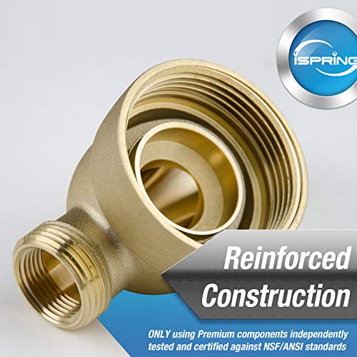 iSpring WSP-50SL Reusable Whole House Spin Down Sediment Water Filter with Siliphos, Multiple Micron Sizes w/Push-Fit Plumbing Fittings (WSP-50SL+ACPF12MPT12x2-FBAC) - Image 5