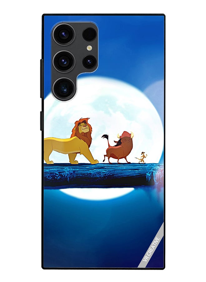 VR CREATIVE Protective Case Cover For Samsung Galaxy S24 Ultra Lion King Design Multicolour - Image 1