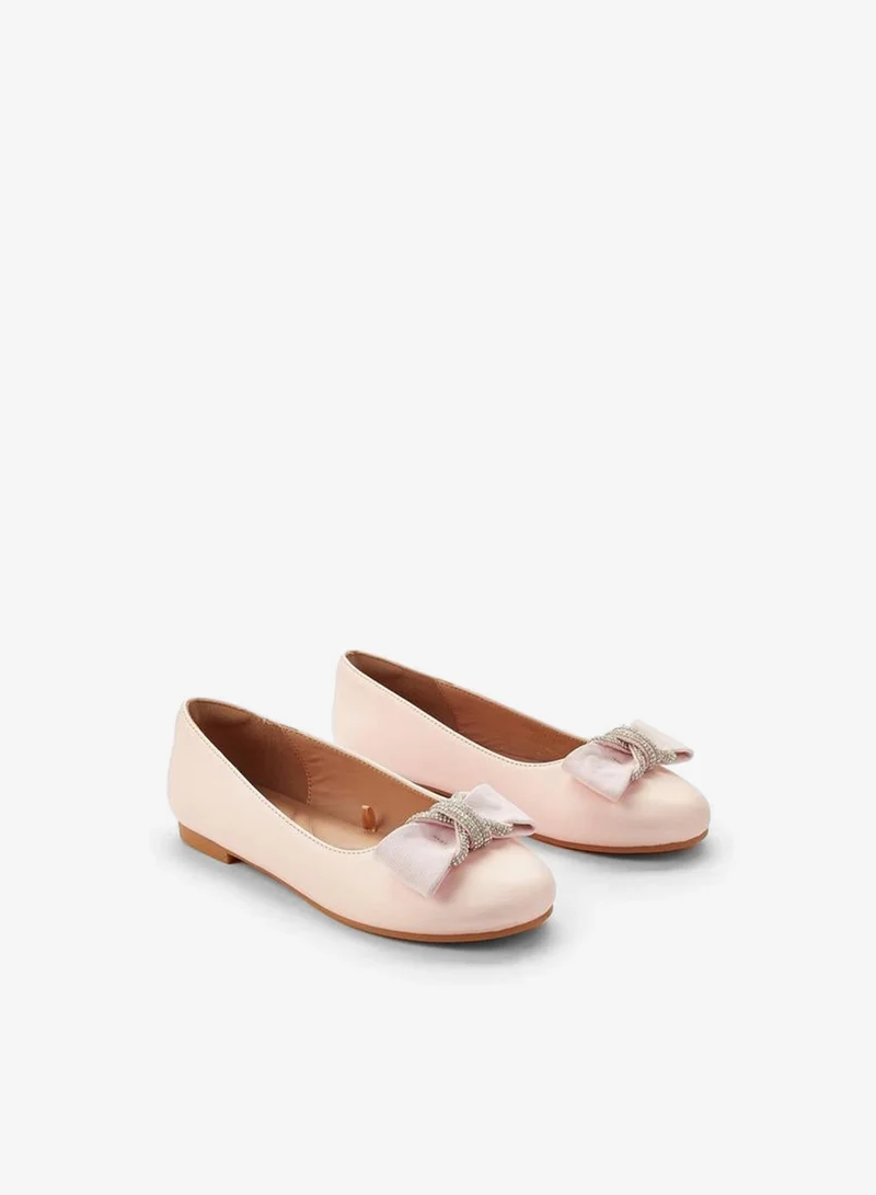 سيليست Girls Bow Embellished Ballerina Shoes