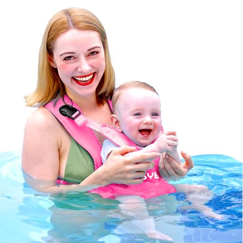 YESYBC Baby Carrier, Dual-Use Adjustable Baby Sling Support Infant Chest Holder with Drawstring Backpack for Newborn to Toddler 13-33 lbs Swimming Pool Beach Land (Pink) - Image 1