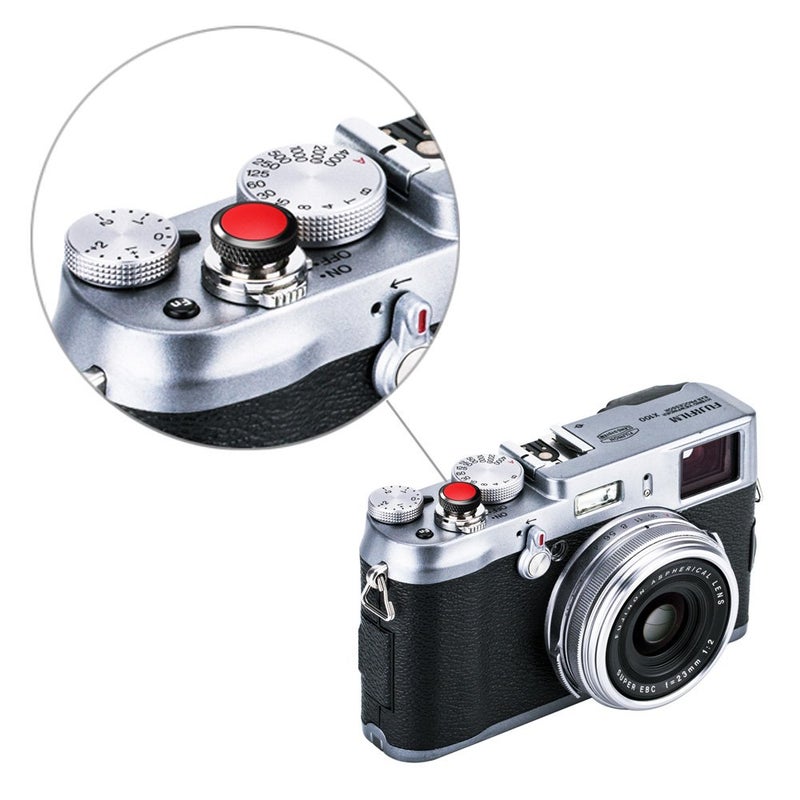 JJC Camera Soft Release Button, Shutter Button for Fuji Fujifilm X-T5 X-T4 X-T3 X-T30 X-T30 II X-T20 X-PRO3 X100VI X100V X-E4 X-E3 Sony RX1R II RX10 IV III Leica Q3 M10 M9 Nikon Df F3 - Image 4