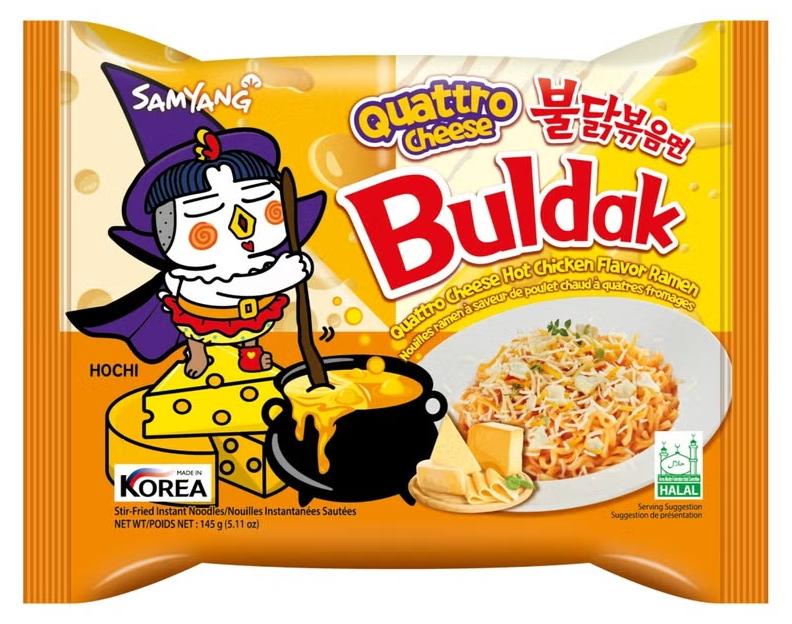 Samyang Buldak Quattro Cheese Ramen 145g.
