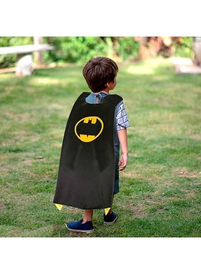 Kids Black Bat Cape & Mask Party Costumes, Black Bat Masquerade Cosplay Double-sided Cloaks Dressing up Party Supplies For Boys and Girls, Dress Up Party Favors for Boys & Girls Age 4-8 - Image 3