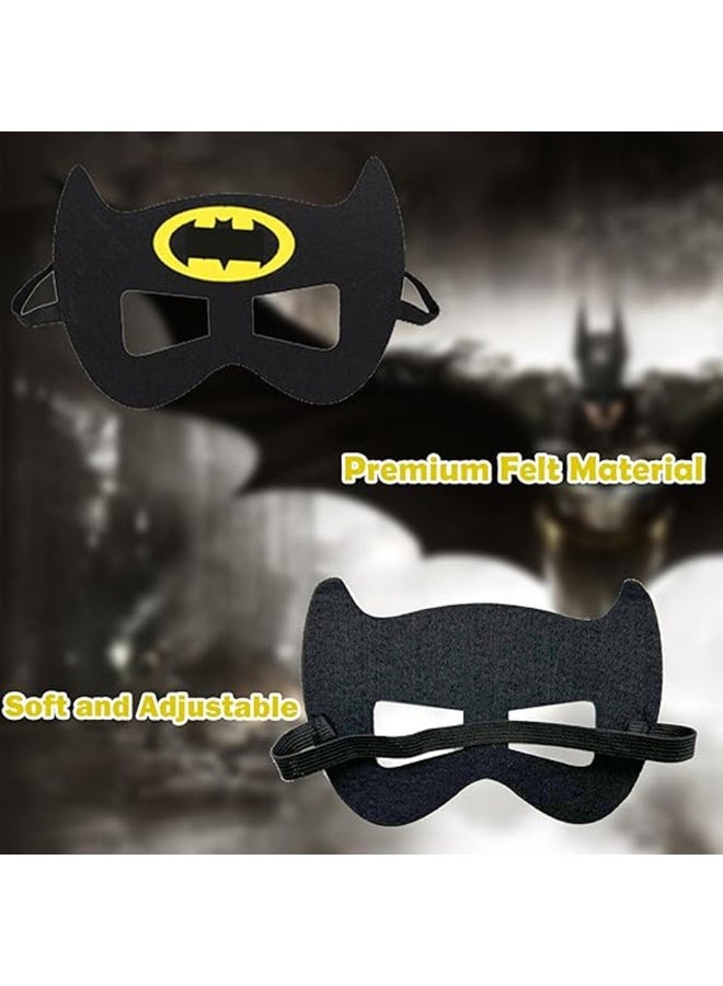 Kids Black Bat Cape & Mask Party Costumes, Black Bat Masquerade Cosplay Double-sided Cloaks Dressing up Party Supplies For Boys and Girls, Dress Up Party Favors for Boys & Girls Age 4-8 - Image 5