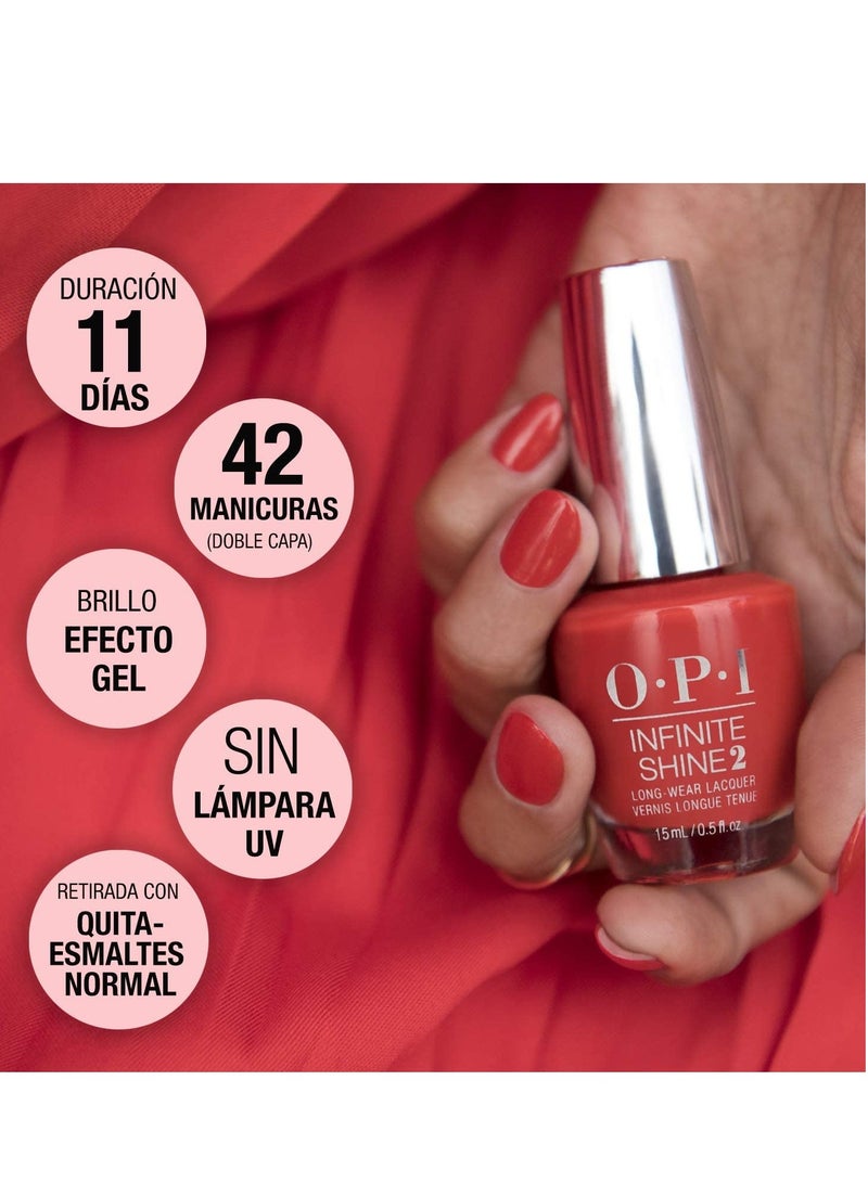 OPI Infinite Shine 2 Nail Polish Brown To Earth 15ml - Image 4