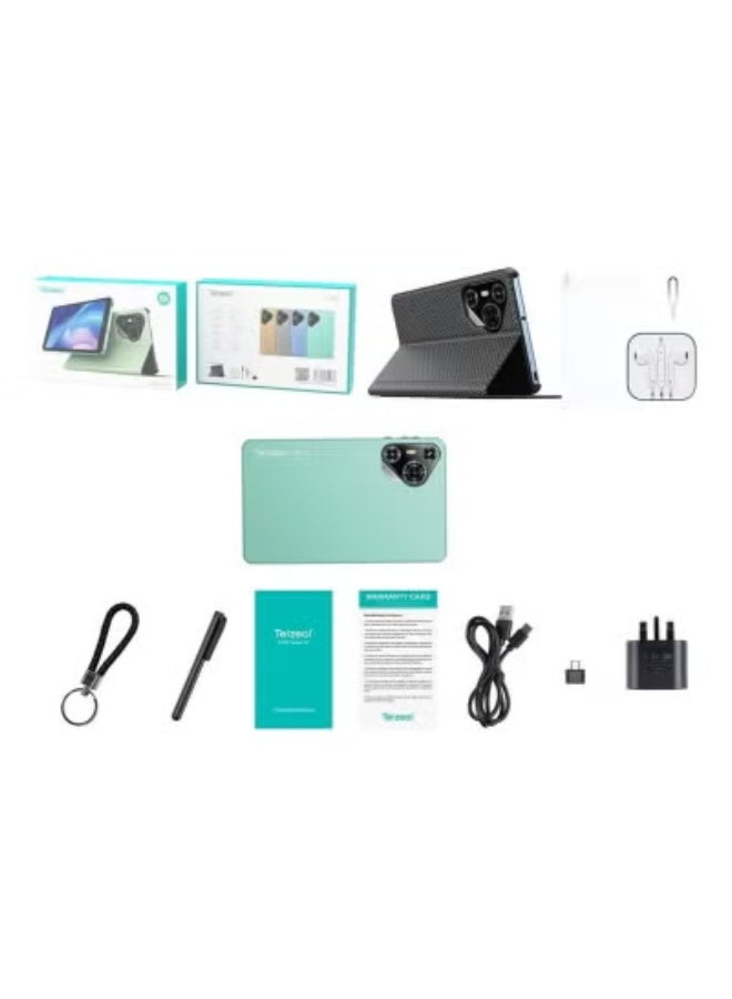 Telzeal P700 7-Inch Android Tablet – 6GB RAM, 256GB Storage – Dual SIM & 5G Connectivity – Compact Lightweight Design – 3000mAh Battery – Ideal for Travel, Study & Daily Entertainment – Fast & Portable Android Device for Kids and Adults – Green - Image 3