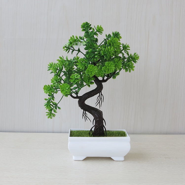 Generic Artificial Potted Plant Green Lush Decor Lucky Strike Green 