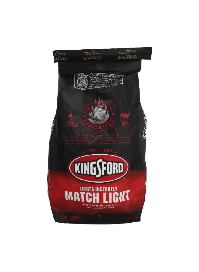 Kingsford Match Light Instant Charcoal Briquets Black 5.4 kg 32090  - Image 1