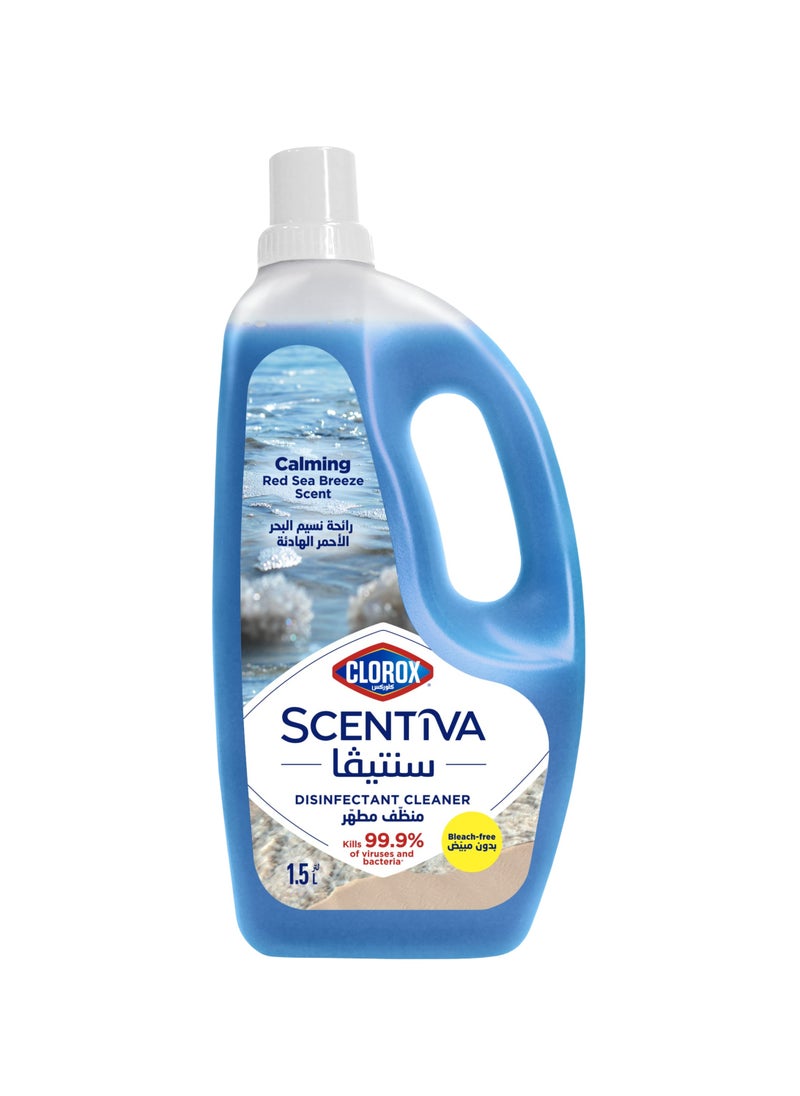 Clorox Scentiva Disinfectant Floor Cleaner Red Sea Breeze 1.5L  - Image 1