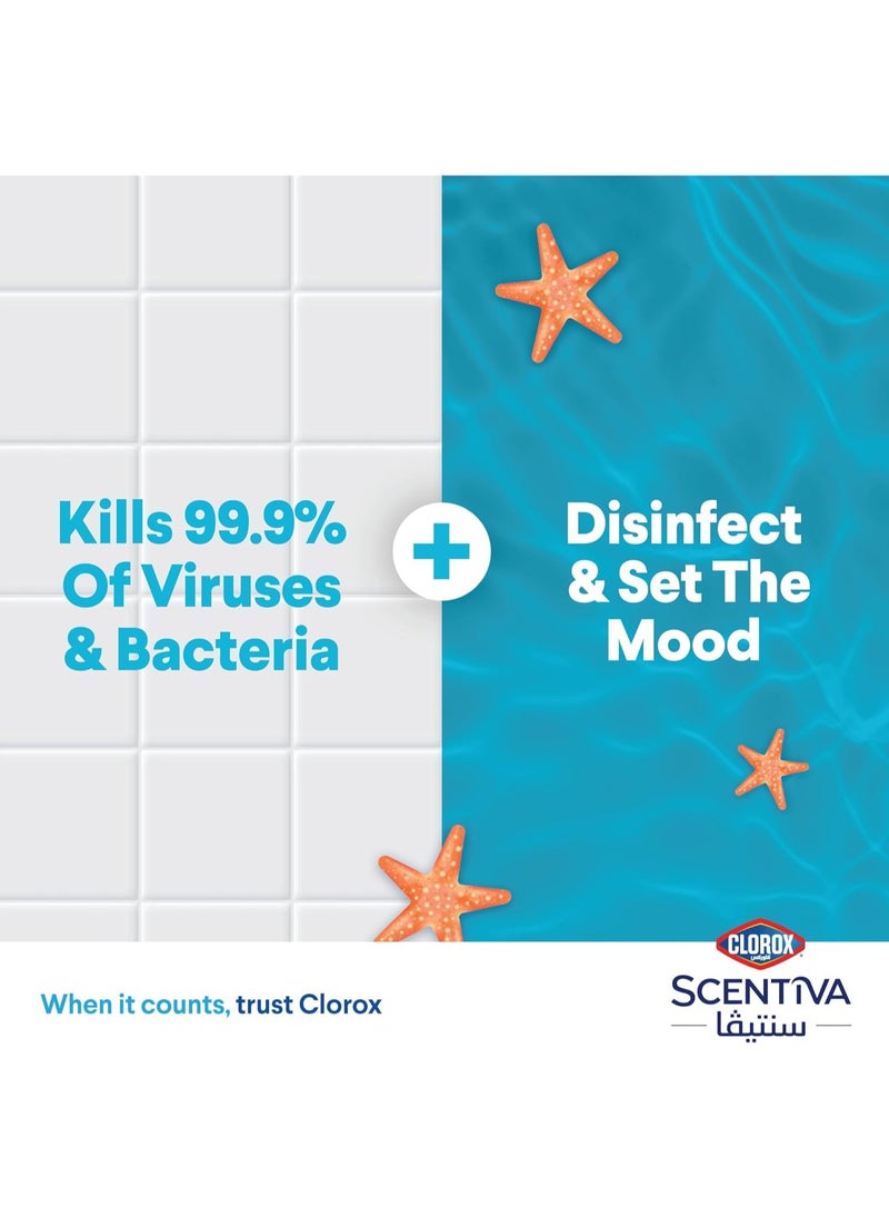 Clorox Scentiva Disinfectant Floor Cleaner Red Sea Breeze 1.5L  - Image 4