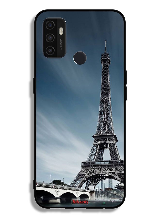 Tolwak Oppo A32 Protective Case Cover Eiffel Tower - Image 2