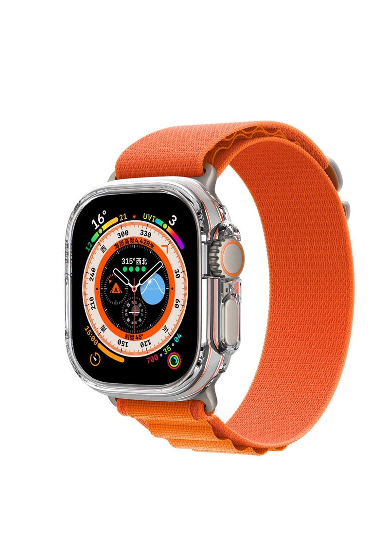 GULFLINK PC Half Case Protector frame Compatible with Apple Watch Series 8 ULTRA 49 mm Transparent  - Image 5