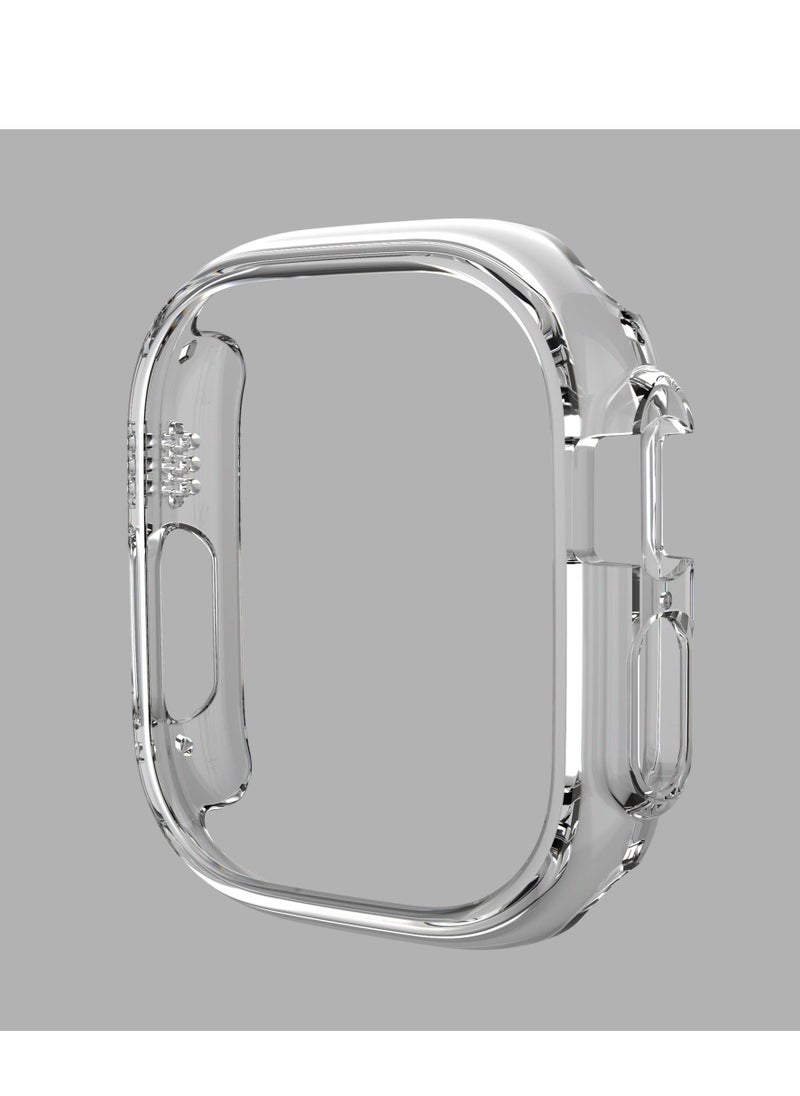 GULFLINK PC Half Case Protector frame Compatible with Apple Watch Series 8 ULTRA 49 mm Transparent  - Image 1