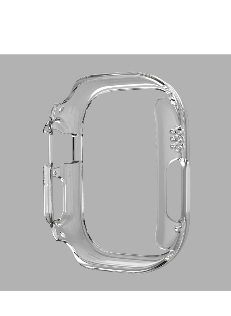 GULFLINK PC Half Case Protector frame Compatible with Apple Watch Series 8 ULTRA 49 mm Transparent  - Image 2