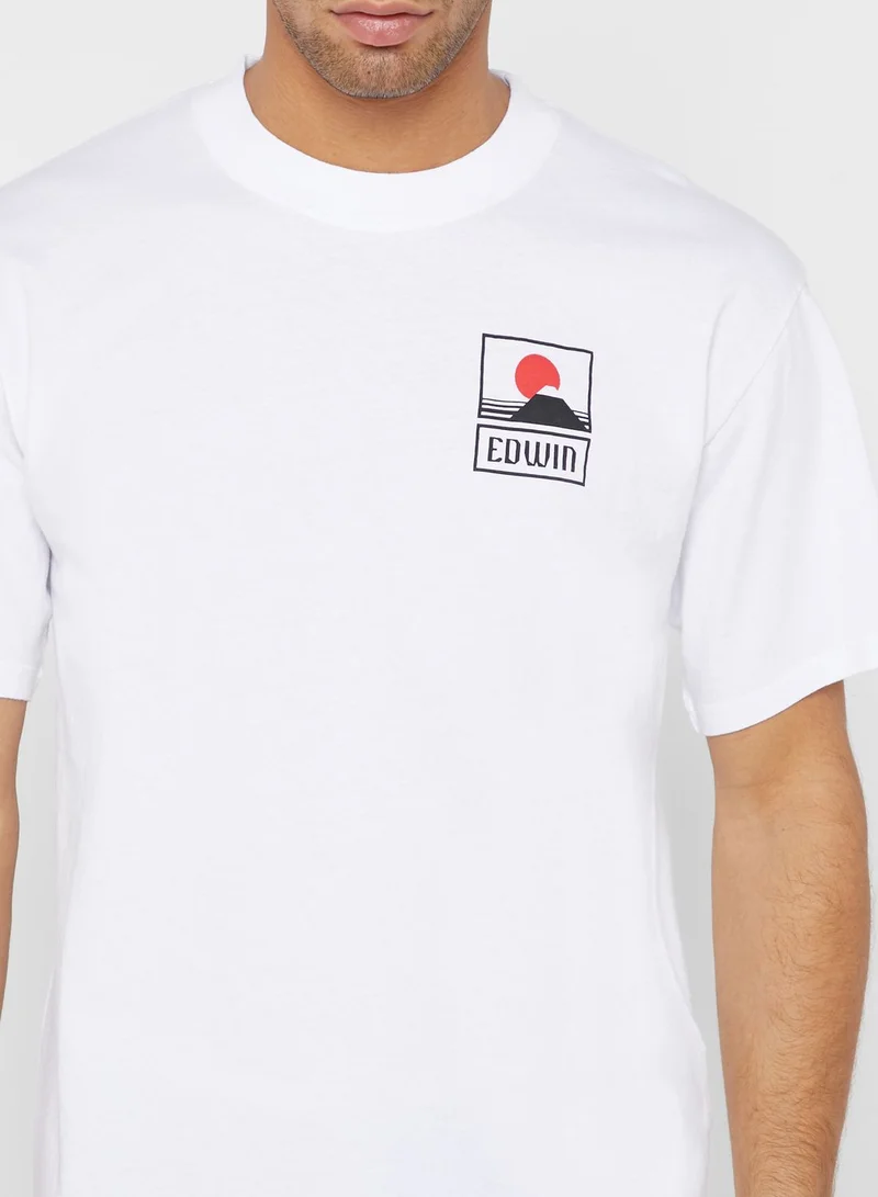 Edwin Sunset On Mt. Fuji T-Shirt