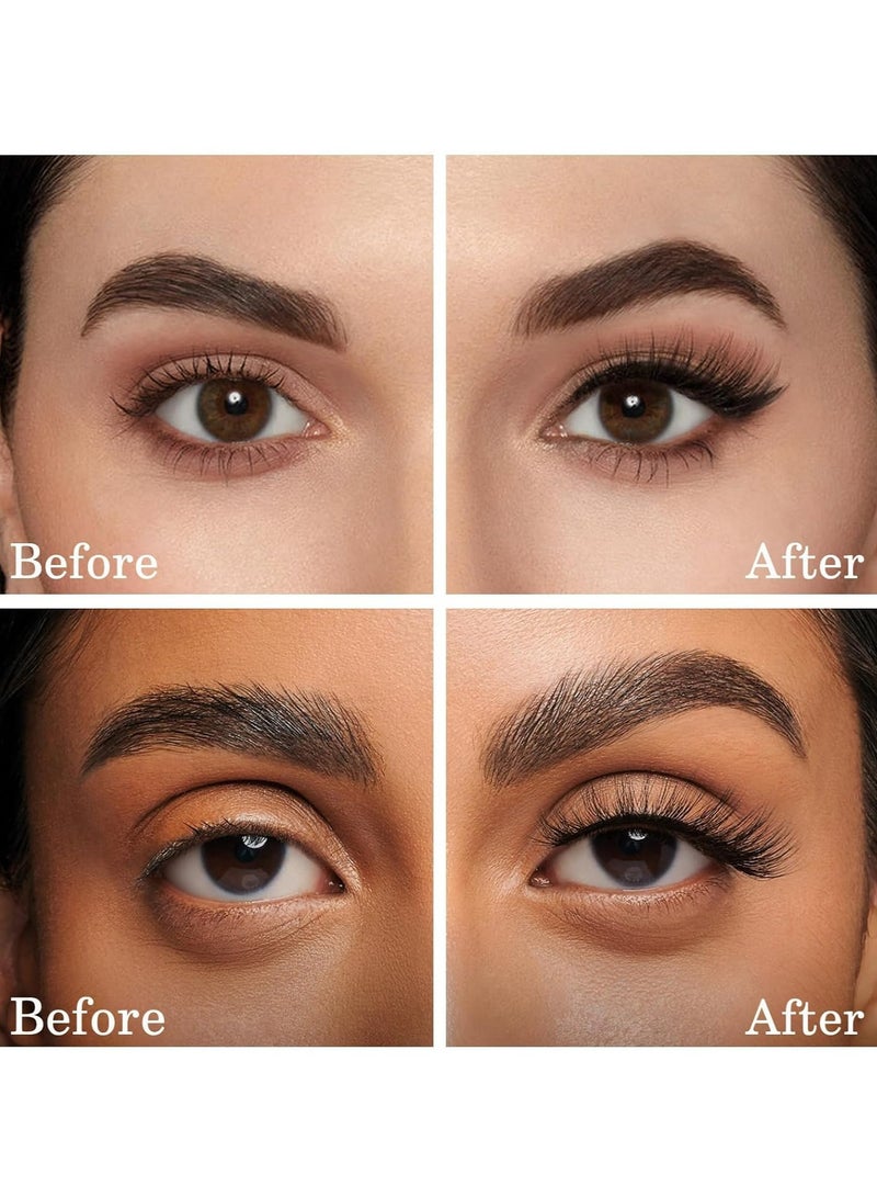 ووفيكسر مجموعة رموش لاصقة ذاتية اللصق من 100 قطعة، رموش صناعية على شكل حرف D، رموش صناعية لاصقة مسبقًا بملاقط للمبتدئين، مجموعة تمديد الرموش بدون غراء من 10 إلى 16 مم، لا حاجة إلى غراء، لا مزيل، لا بقايا - Image 5