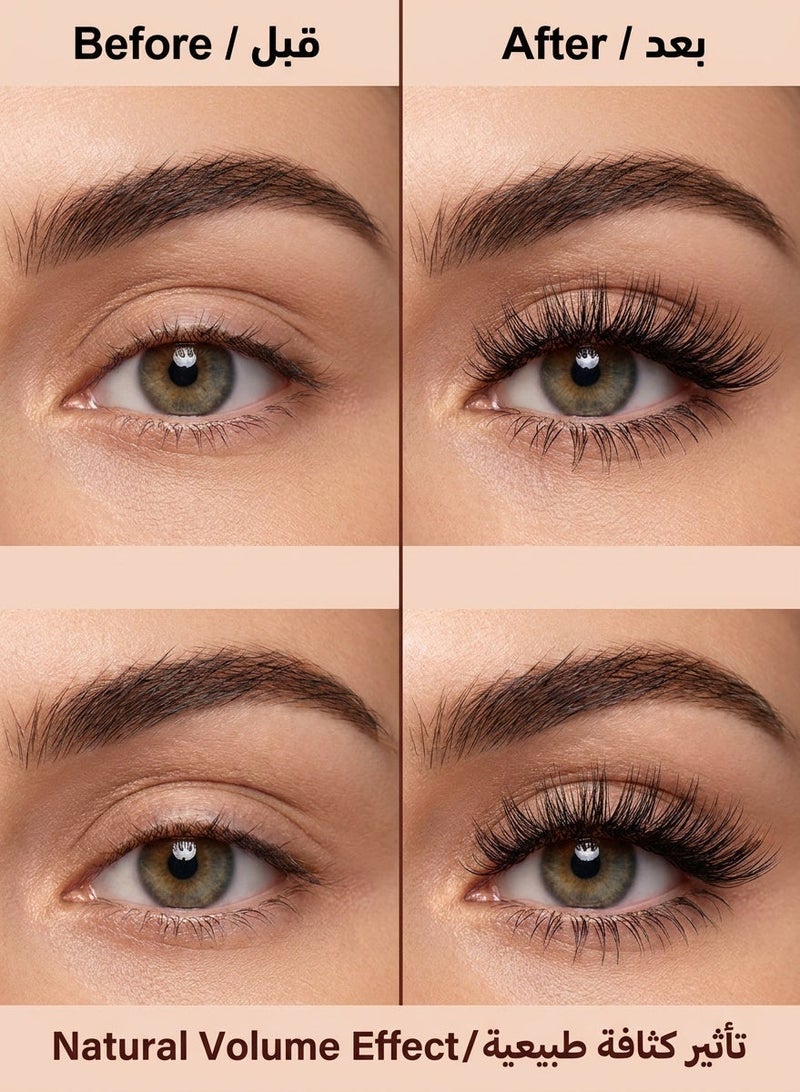 Woofixer 100 PCS Self Adhesive Eyelashes Clusters Kit Lash Clusters DIY False Eyelashes D Curl Pre Glued with Tweezers for Beginners, Press On Glueless Lash Extension Kit 10 to 16mm, No Glue Needed No Remover No Residue - Image 3