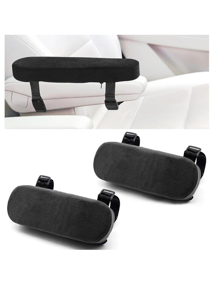 2PCS Car Seat Armrest Covers, Universal Chair Arm Covers for Car Seat, Office Chairs, Wheelchair, Gaming Chair - Image 1