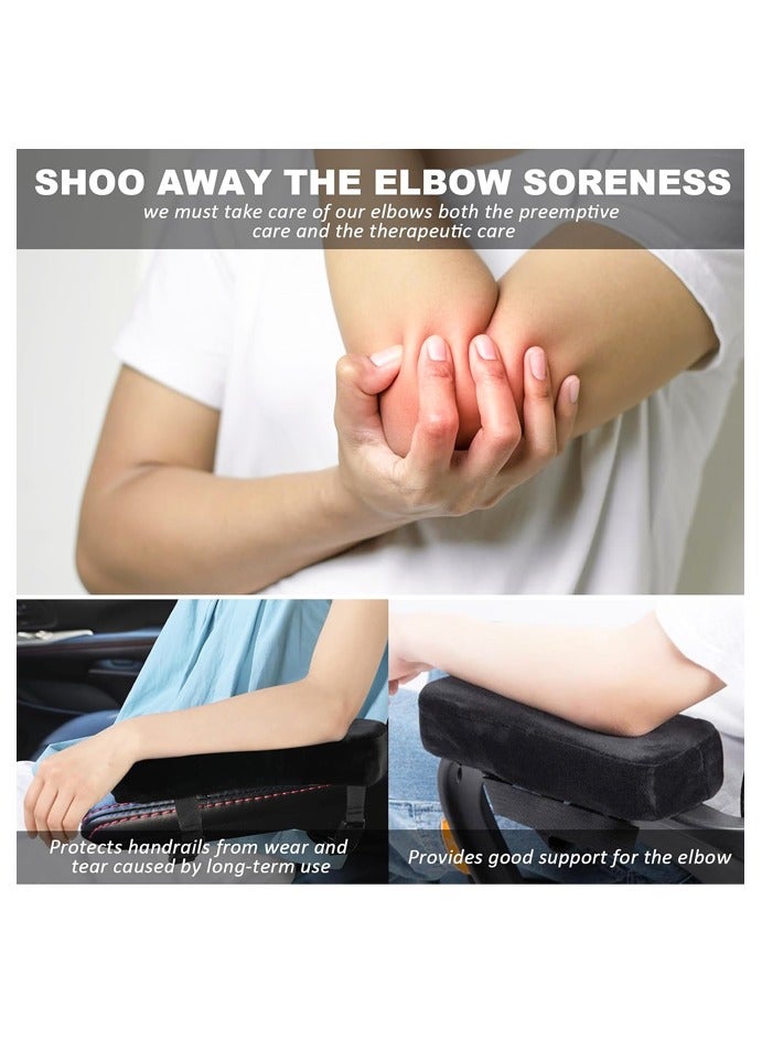 2PCS Car Seat Armrest Covers, Universal Chair Arm Covers for Car Seat, Office Chairs, Wheelchair, Gaming Chair - Image 4