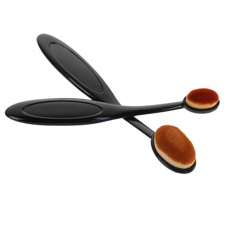 Car Interior Detailing Brush Set 2PC High Density For Leather Plastic Wheel Rim - Image 2