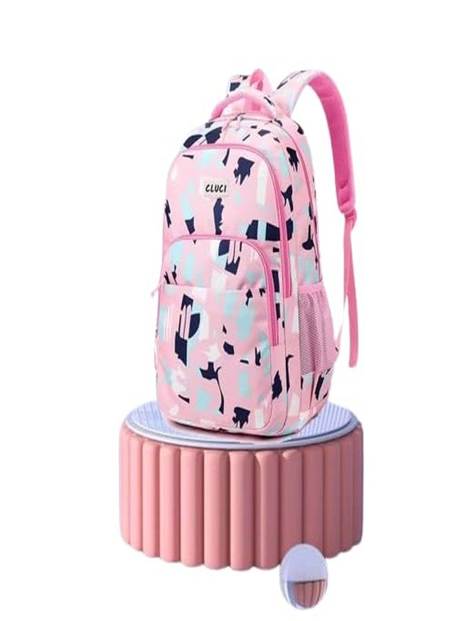 CLUCI Heavy Duty Waterproof School & College Backpack for Girls & Women | Durable Tuition Bag with Large Storage | Stylish and Comfortable Design for Daily Use - Image 1