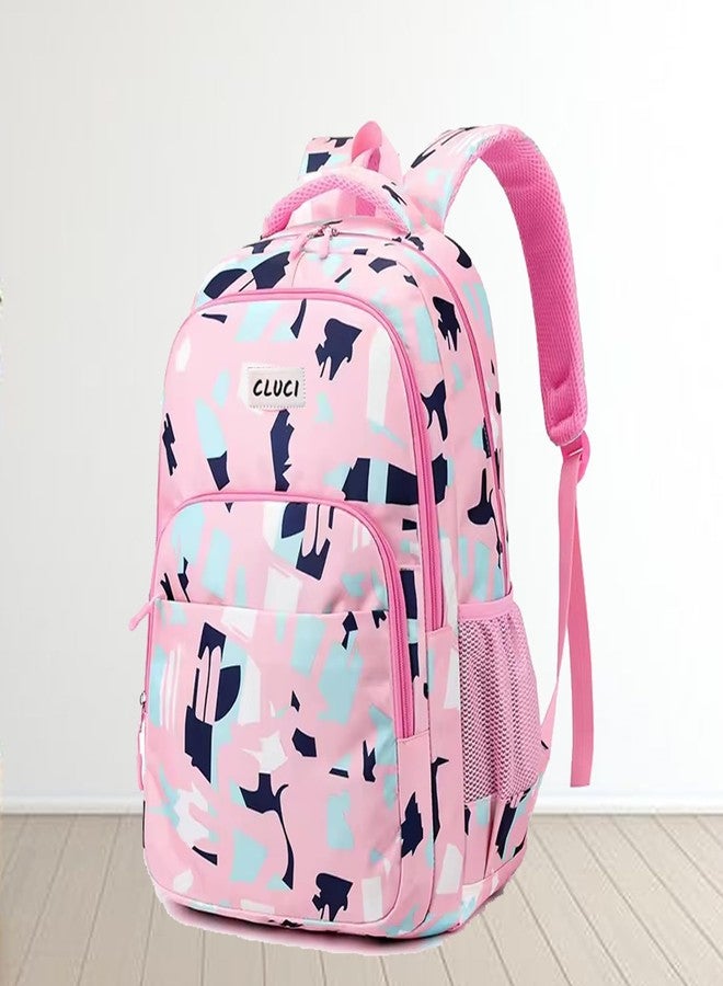 CLUCI Heavy Duty Waterproof School & College Backpack for Girls & Women | Durable Tuition Bag with Large Storage | Stylish and Comfortable Design for Daily Use - Image 4