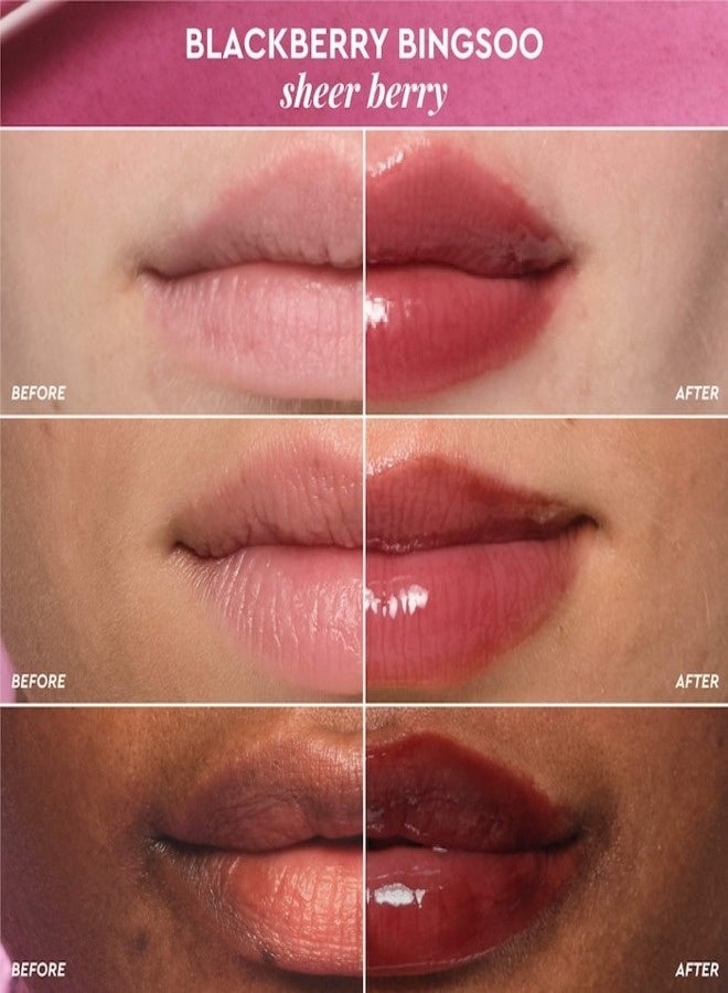 glow receipe Glow Recipe Glass Balm Lip Treatment Blackberry Bingsoo (Sheer Berry) — 0.52 oz / 15 g - Image 3
