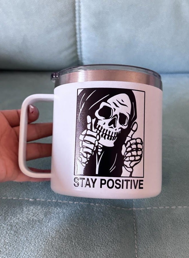 EXIGENT Funny Coffee Tea Cup Mug Collectible 14Oz Ounces Birthday Gifts Decorations (SKULL) - Image 4