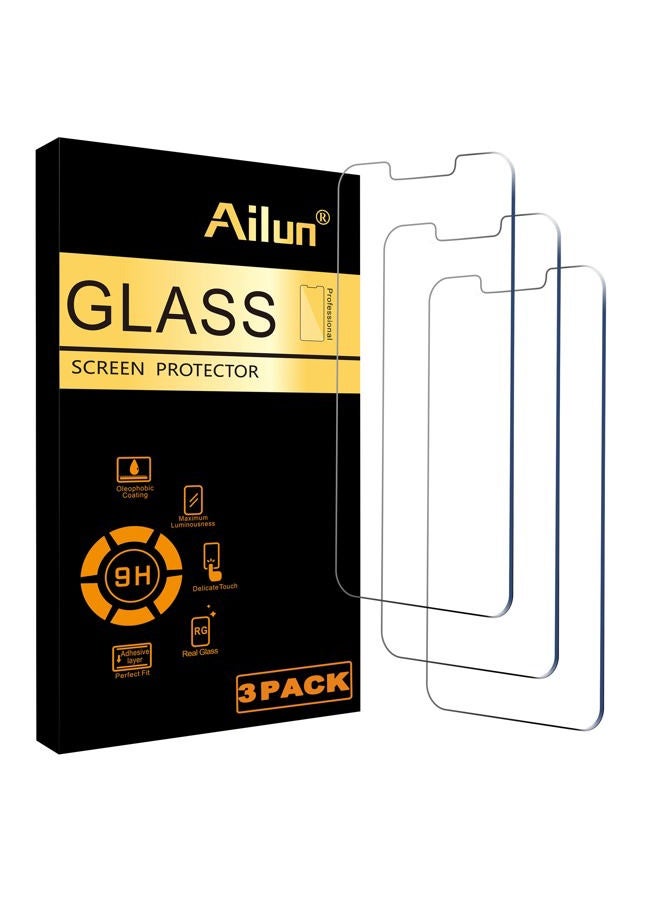 Ailun Glass Screen Protector Compatible for iPhone 14 plus [6.7 Inch Display] 2021, 3 Pack Case Friendly Tempered Glass - Image 1