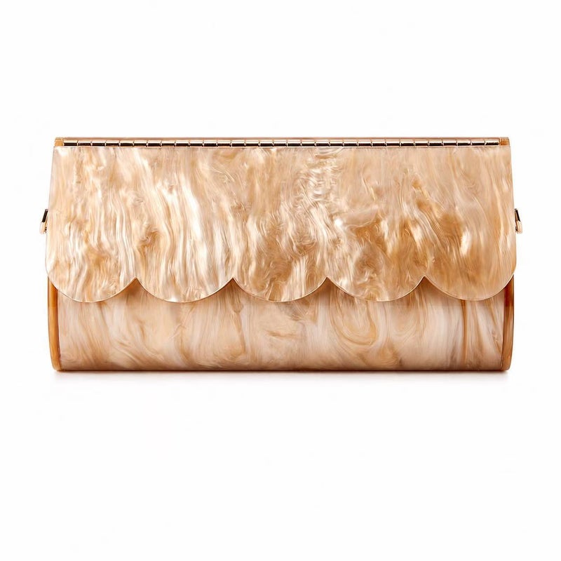 Women's Acrylic Shell Shoulder Bag for Evening Party - Image 4