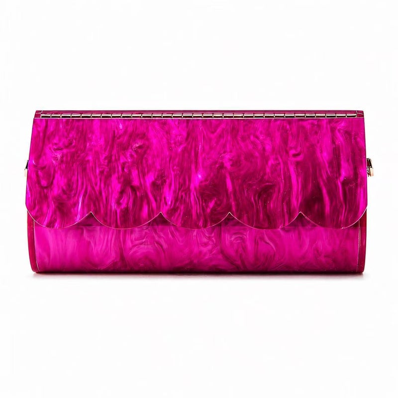 Women's Acrylic Shell Shoulder Bag for Evening Party - Image 5