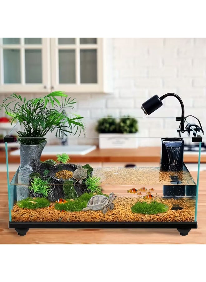 sharjah pigeon Reptile Water Bowls – Resin Water & Food Dish with Platform & Artificial Plant for Bearded Dragons, Lizards, Geckos, Frogs & Snakes - Image 3